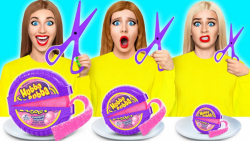 چالش فان غذاها با سایز های مخت...