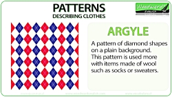 Patterns - Describing Clothes in English - ESOL Vocabulary