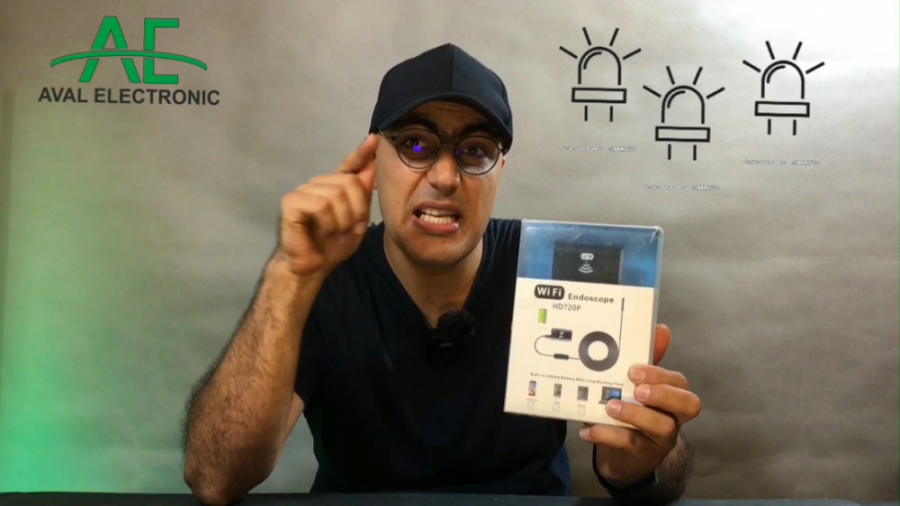 دوربین شلنگی آندوسکوپیWIFI ضد آب 5متری inskam شلپ شلپ