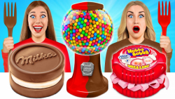 چالش فان غذاها شکلاتی بامزه |...