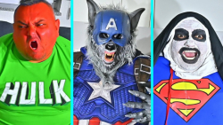 نبرد ابرقهرمانان در دنیای واقع...