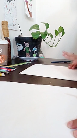 آموزش نقاشی ساده با مداد رنگی