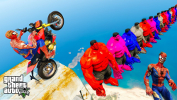 عبور مرد عنکبوتی از روی تیم ها...