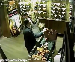 ایران.دزدی از مغازه دختر جوان....