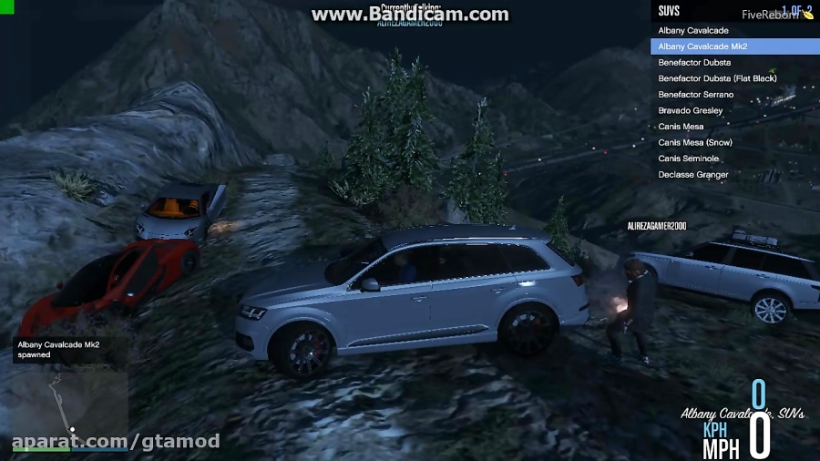 GTA V(multi player(fivereborn)offroad