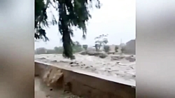 سیل در شهرستان سرباز