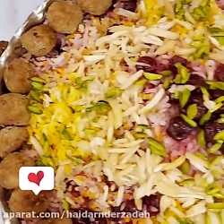 آلبالو پلوی لذیذ/واسه مهمونات اینجوری البالو پلو درست کن:)