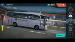 گیم پلی بازی اتوبوس . Bus simulator