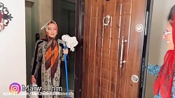 پشت صحنه کلیپ طنز ماری اچ ام(خ...