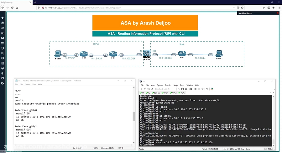 ASA - Routing Information Protocol [RIPv2] with CLI