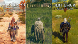 مقایسه گرافیک و فیزیک و جزئیات در بازی The Witcher 3 و Elden Ring و Horizon