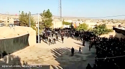 مراسم نخل گردانی روز عاشورا در روستای برون-فردوس