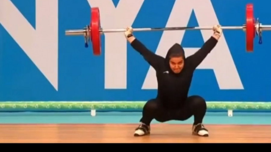 پوپک بسامی وزنه بردارمدال برنز   بانوی وزنه بردارکرمانشاهی مدال گرفت