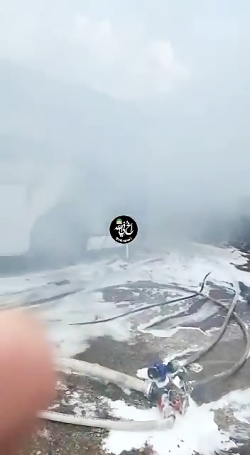 آتش سوزی در یک پارکینگ اتوبوس و جزغاله شدن 8 اتوبوس آتش سوزی در یک پارکینگ اتوبوس و جزغاله شدن 8 اتوبوس