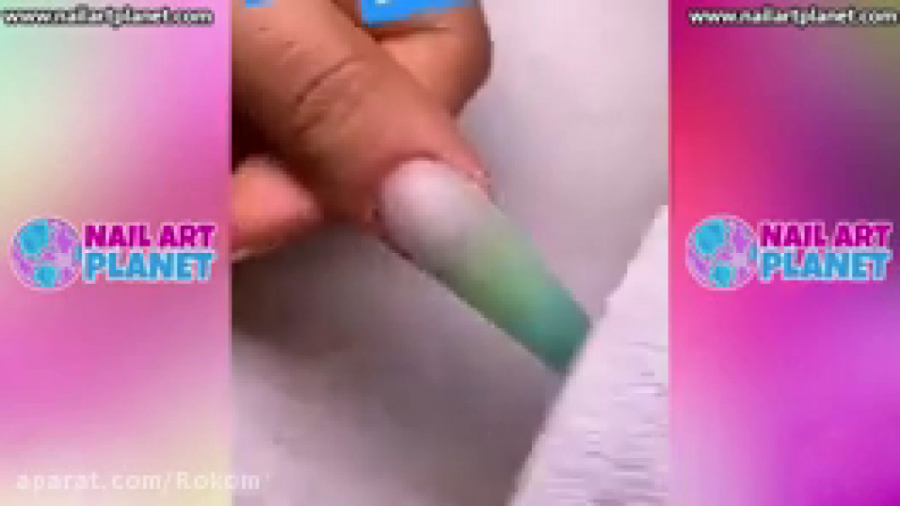 آموزش ایده های جدید اکرولیک ناخن :: دیزاین ناخن