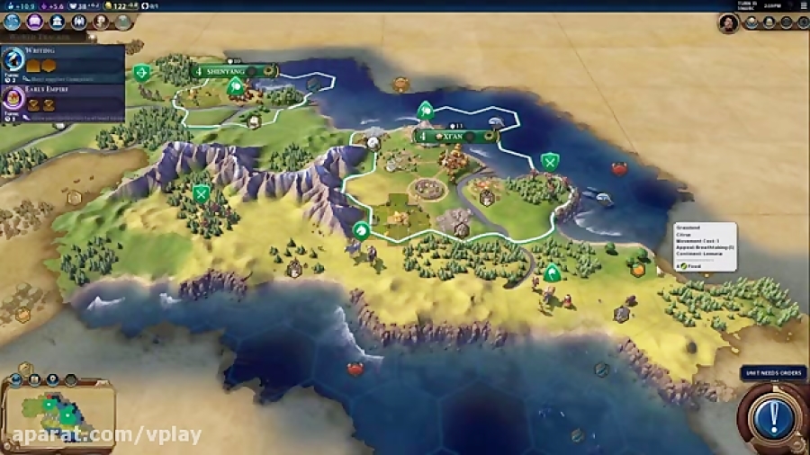 تریلر گیم پلی بازی civilization vi
