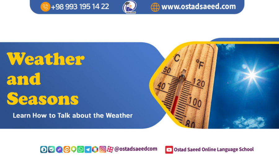 Weather and Seasons فصل ها به انگلیسی چی میشن؟ زمان76ثانیه