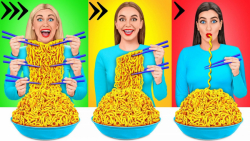 چالش غذا خوردن سریع، متوسط یا...