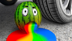 له کردن وسایل کیوت زیر چرخ ماش...