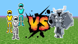 مبارزه شاه آرتور با آرمور های مختلف در ماینکرافت ماینکرفت ماین کرافت Minecraft