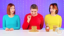 چالش غذایی فان تزیین کیک با پش...