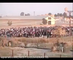 قدم زدن داعشی ها مقابل نظامیان...