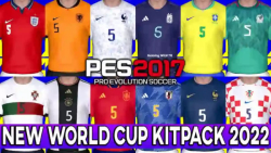 کیت پک جام جهانی 2022 برای PES 2017