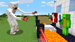 مرد خجالتی در مقابل نبرد خانه امنیتی ماینکرافت - Minecraft
