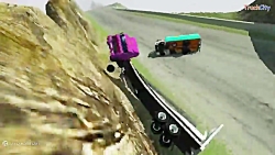 تصادفات تریلی و کامیون ها BeamNG drive