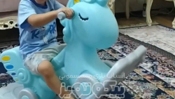 الاکلنگ کودک تعادلی دو کاره پونی یک نفره رنگ آبی P/PS5220/A