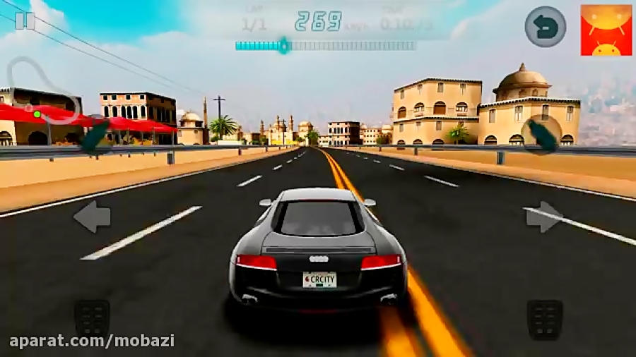 گیم پلی بازی اندرویدی City Racing 3D