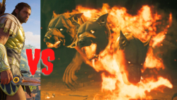 مبارزه با Cerberus بازی AC ODYSSEY کابوس مود