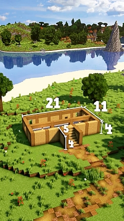 ایده جالب برای ساخت خانه #ماینکرافت#