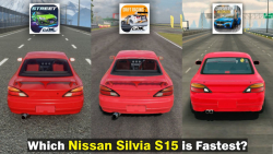 بالاترین سرعت Nissan Silvia S15 در CarX Street و Drift Racing 2 و Car Parking
