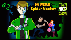 گیم پلی بازی بن تن (Ben ten) هجوم بیگانگان (قسمت ۲) میمون عنکبوتی !!