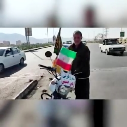 زائری که با موتور راهی کربلا شد