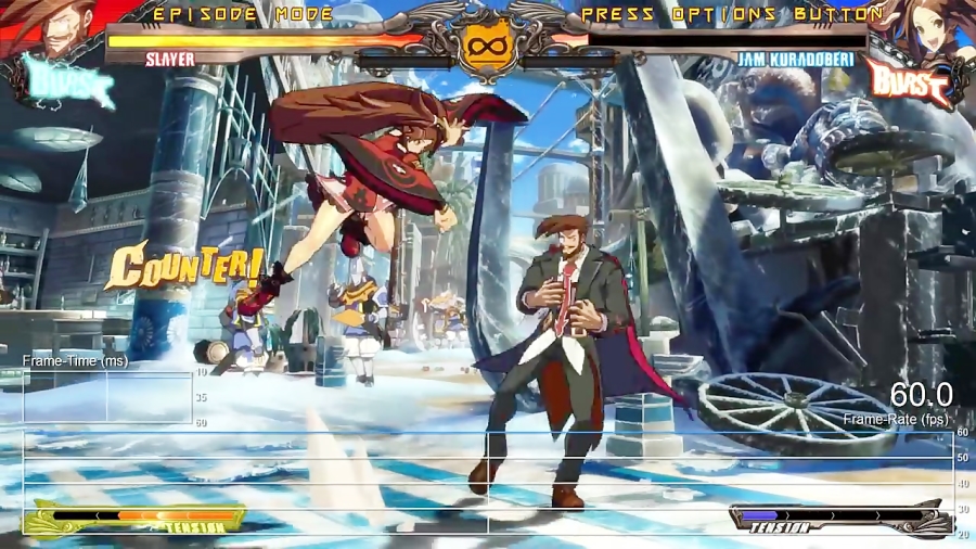 مقایسه فریم ریت بازی Guilty Gear Xrd Revelator