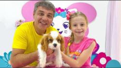 ناستیا از توله سگ خود به نام ل...