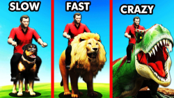 سوار کردن آهسته ترین و سریع ترین حیوان در GTA 5