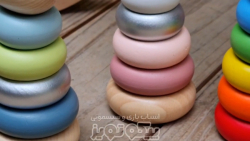 اسباب بازی برج هوش چوبی