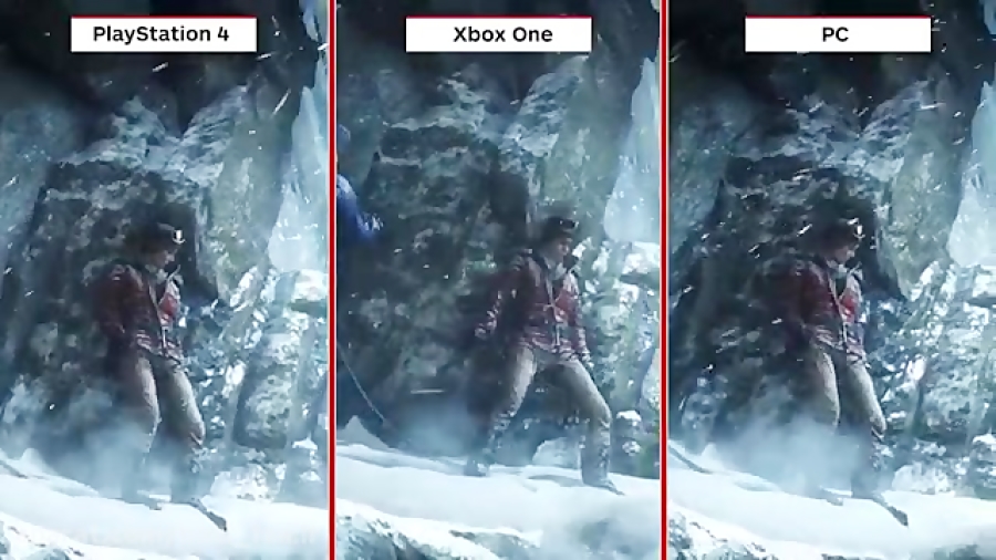 مقایسه گرافیکی Rise of the Tomb Raider در PC/PS4/XBOX 1