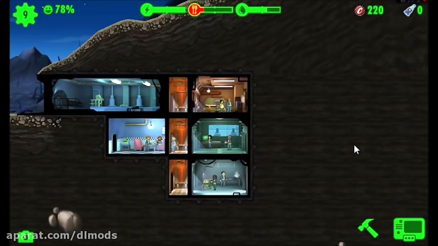 گیم پلی بازی Fallout Shelter بر روی PC