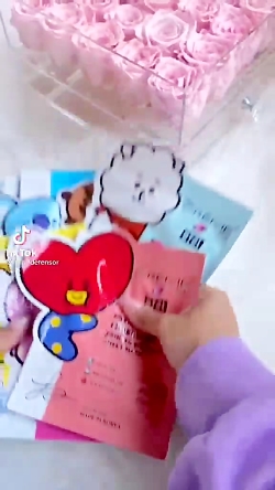 چیدمان وسایل کیوت BTS