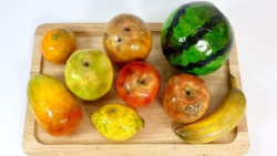 ترک خوردگی خاک رس میوه - بازی خمیر کلی