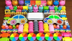 مخلوط اسلایم های شفاف و خامه ا...