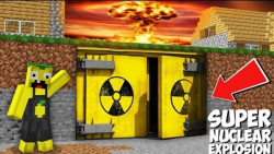 یک انفجار هسته ای قدرتمند در داخل پناهگاه در ماین کرافت