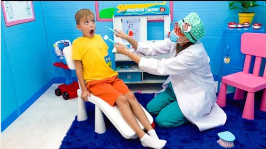 ویدیوی تفریح و سرگرمی ، ولاد و نیکیتا ، مشکلات دندانپزشکی جراحی پف زیر چشم