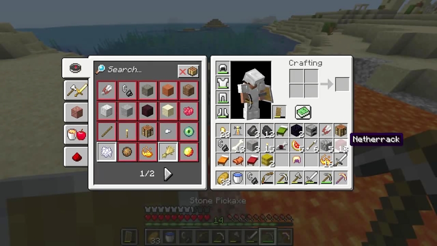 how to make a nether portal using a lava pool