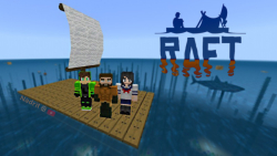 گیم پلی ماینکرفت | شبیه ساز Raft در Minecraft /با ریحانه و حیدر