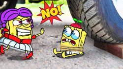 له کردن وسایل کیوت زیر چرخ ماش...